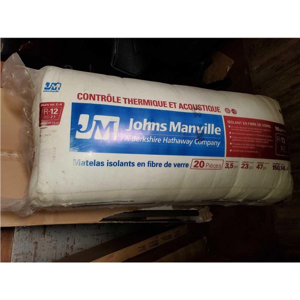 Johns Manville Thermal & Acoustic Control Fiberglass Insulation - 20 Pc