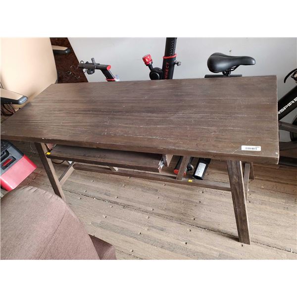 Wooden Desk with Pull Out Keyboard Tray - OUT OF BOX - SOLD AS IS