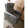 Image 1 : Leather Electric Recliner with USB Charging Port - OUT OF BOX - SOLD AS IS