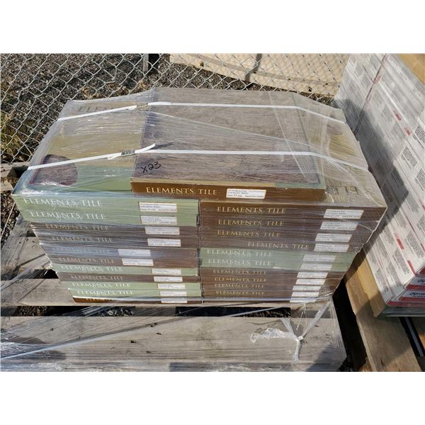 Pallet Lot  800 Sq Ft - Elements of Nature Vinyl PT-235 Floor Tile  per Box - 23 Boxes