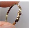Image 3 : 10kt Gold ring with small jewel/diamond