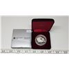 Image 1 : 1981 Trans-Canada Railway Proof Silver Dollar. Popular train. Bright White with Ultra Heavy Cameo. H