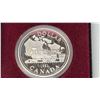 Image 2 : 1981 Trans-Canada Railway Proof Silver Dollar. Popular train. Bright White with Ultra Heavy Cameo. H