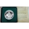 Image 2 : 2003 Cobalt Proof Silver Dollar. 100th Anniversary of a blacksmith throwing a hammer at a fox (missi