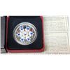 Image 2 : 2008 Sapphire Crystal Snowflake $20. 99.99% pure Silver. Includes 7 crystalized Swarovski Elements. 