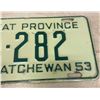 Image 3 : 1953 SK Liscense Plate