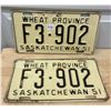 Image 1 : 1951 - Pair of SK License Plates