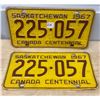 Image 1 : 1967 Pair of SK license plate