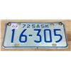 Image 1 : 1972 SK motorbike license plates