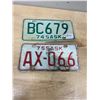 Image 1 : 1974 + 1975 SK motorbike license plates