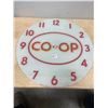 Image 1 : Co-op Glass clock face 14 1/2", Pam clock company USA