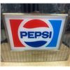 Image 2 : Chrome and plastic Pepsi sign of soda dispenser 10"x12"