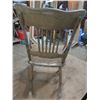 Image 3 : Antique wooden rocking chair (Press back)