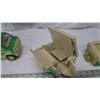 Image 15 : Vintage Green & yellow tonka van with 2 camper trailers,( one trailer is broken)