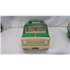 Image 6 : Vintage Green & yellow tonka van with 2 camper trailers,( one trailer is broken)