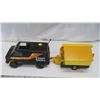 Image 5 : Vintage Black Tonka van with black & yellow trailer
