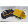 Image 6 : Vintage Black Tonka van with black & yellow trailer
