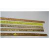 Image 4 : 5 Vintage Meter sticks