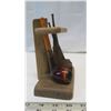 Image 9 : Pipe smokers set, 3 vintage pipes, pipe stand, vintage pipe case.