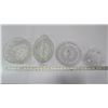 Image 1 : Crystal Plates x4 & 3 Glass serving trays