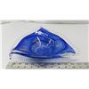 Image 1 : Painted blue glass bowl