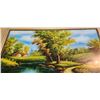 Image 5 : Large Scenic Landscape painting - 3ft 6 1/2" W x 2ft 7" H