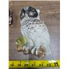 Image 3 : Lot of Wall Mount Owls (2) and Owl figurine