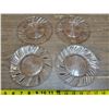 Image 1 : Lot of Pink Glass Saucers (4)