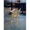 Image 4 : Wood Doll High Chair - 12x12x27"