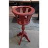 Image 1 : Round Wood Plant Stand on Legs - 15x15x31"