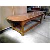 Image 3 : Long Wood Coffee Table - 21x54x16H"