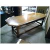 Image 4 : Long Wood Coffee Table - 21x54x16H"