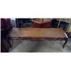 Image 1 : Long Wood Coffee Table - 20x60x16H"