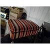 Image 3 : Vintage Orange/Brown Foot Stool - 20x15x14H"