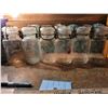 Image 1 : 6 Clear Perfect Seal Fruit Jars - Snap Ring Lid - 1 Quart