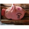 Image 1 : Hard Rubber Piggy Bank Pig - 8 Inch