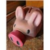 Image 2 : Hard Rubber Piggy Bank Pig - 8 Inch