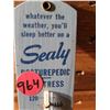 Image 3 : Wooden Advertising Thermometer - Sealy Matress - Working