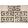 Image 1 : 5-1977 BANK OF ECUADOR 5 SUCRES BILLS CRISP UNC
