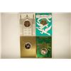 Image 1 : 4 FRANKLIN MINT HOLIDAY CARDS WITH 1 1/2"