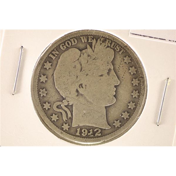 1912 BARBER HALF DOLLAR