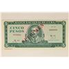 Image 1 : 1970 BANK OF CUBA 5 PESO SPECIMEN BILL CRISP UNC