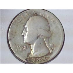 1944-D Washington Silver Quarter
