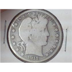 1911 Barber Half Dollar