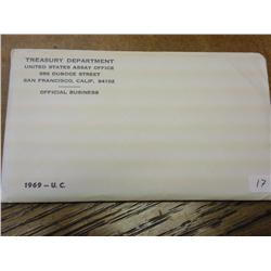1969 US Mint UNC Set P/D/S (Sealed)