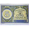 Image 1 : 1943 Morocco 5 Francs Note
