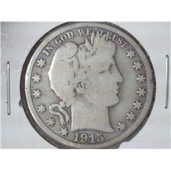 1915-S Barber Half Dollar