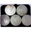Image 2 : 5 Assorted 1921 Morgan Silver Dollars