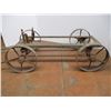 Image 3 : *Antique stationary engine cart with hitch - 36" long cart