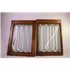 Image 3 : 3X THE BID PRICE - Leaded Glass Windows (17.75x24.5)